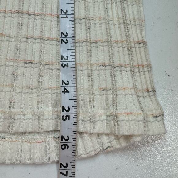 We The Free Snowbunny Girlfriend Ribbed Top Women's XLarge Ivory Long‎ Sleeve - Picture 6 of 9